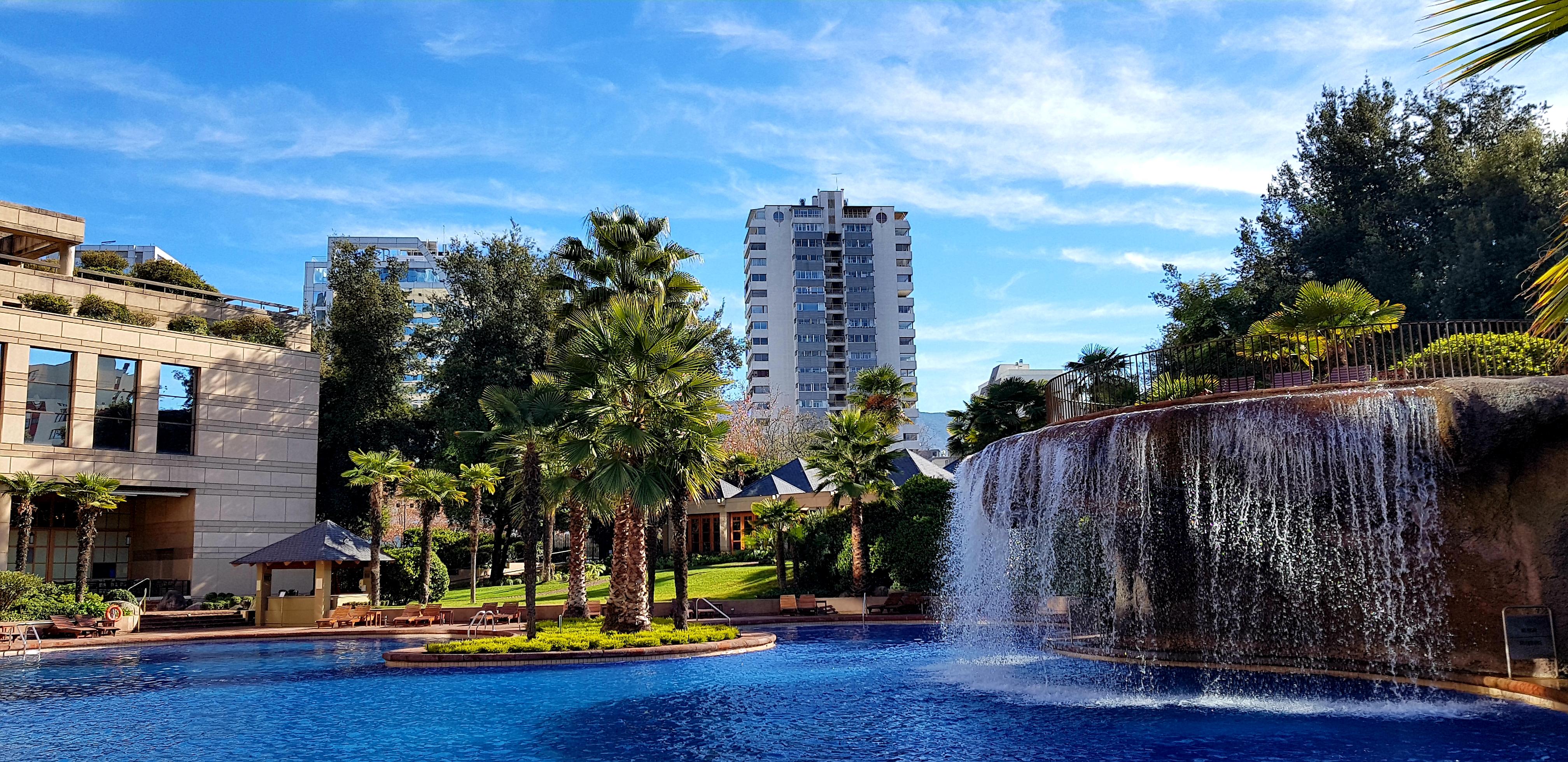 Mandarin Oriental, Santiago Hotel Bagian luar foto Fountains at the resort